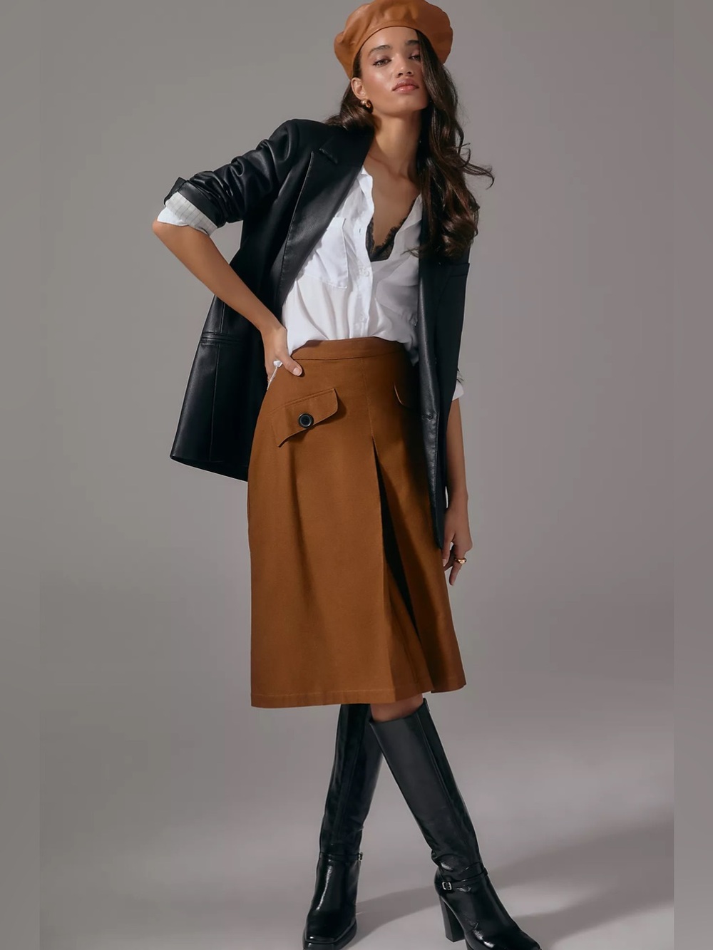 Anthropologie Atsu A-Line Trouser Skirt